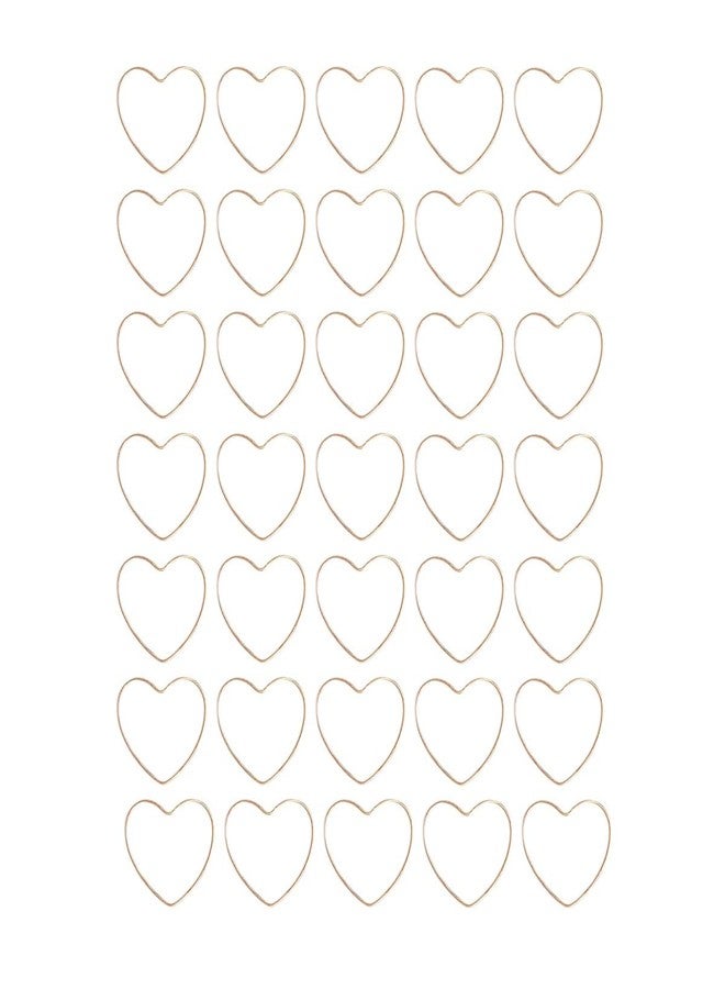 Excellentcrafts Brass Hollow Heart Pendant Charms - 20mm Open Bezel Frame Links for Resin Craft, DIY Jewelry Making, Earrings, Necklace & Bracelet Connectors, Beading Hoop Findings (Gold, 20 pcs) - Image 1